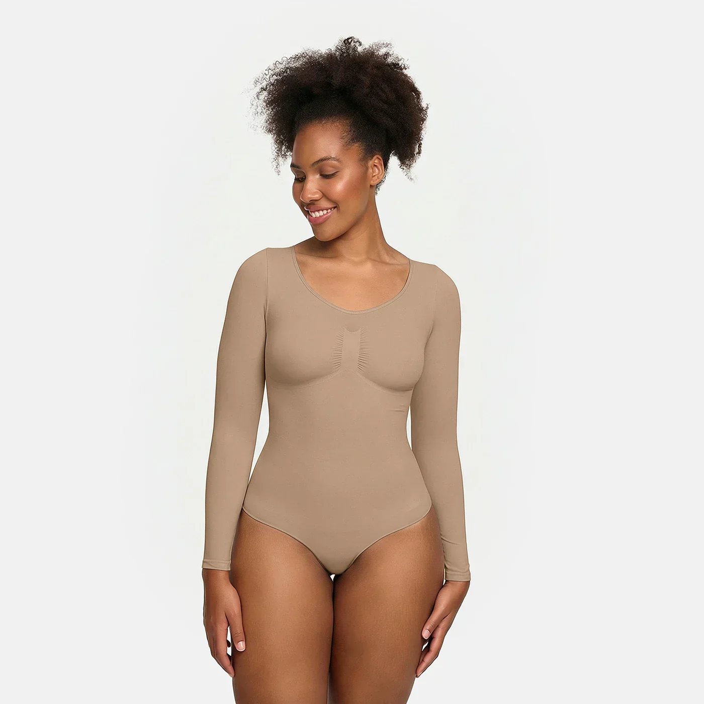Bodysuit Sculpting Shapewear Longsleeve mit Slip - Image 6