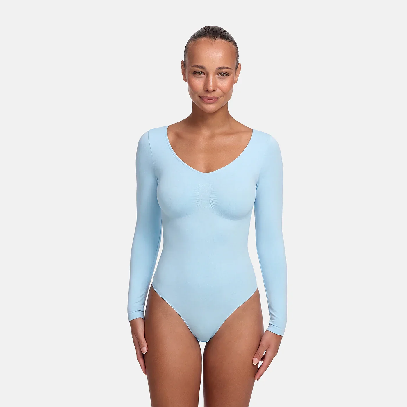 Bodysuit Sculpting Shapewear Longsleeve mit String - Image 31