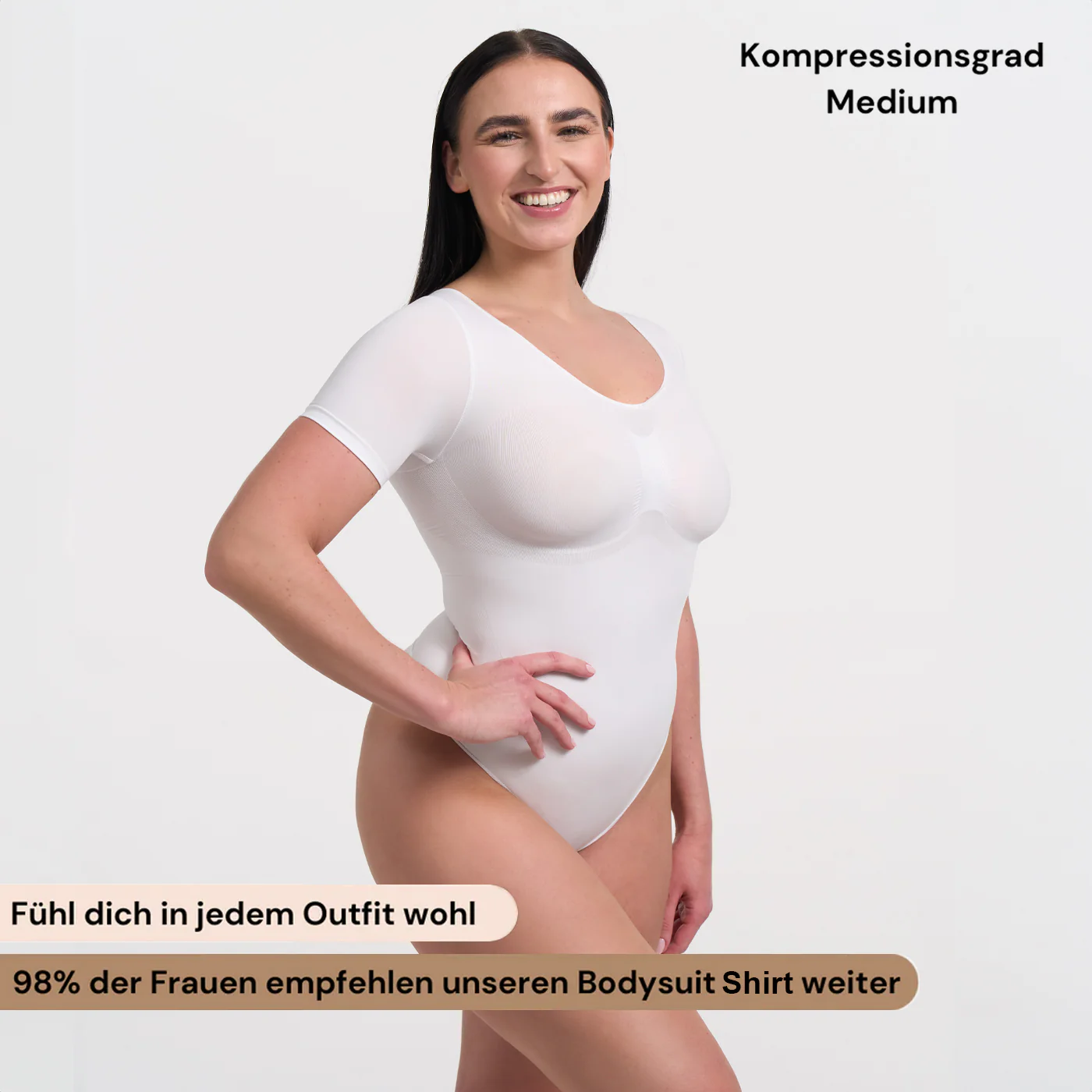 Bodysuit Sculpting Shapewear T-Shirt mit Slip - Image 12