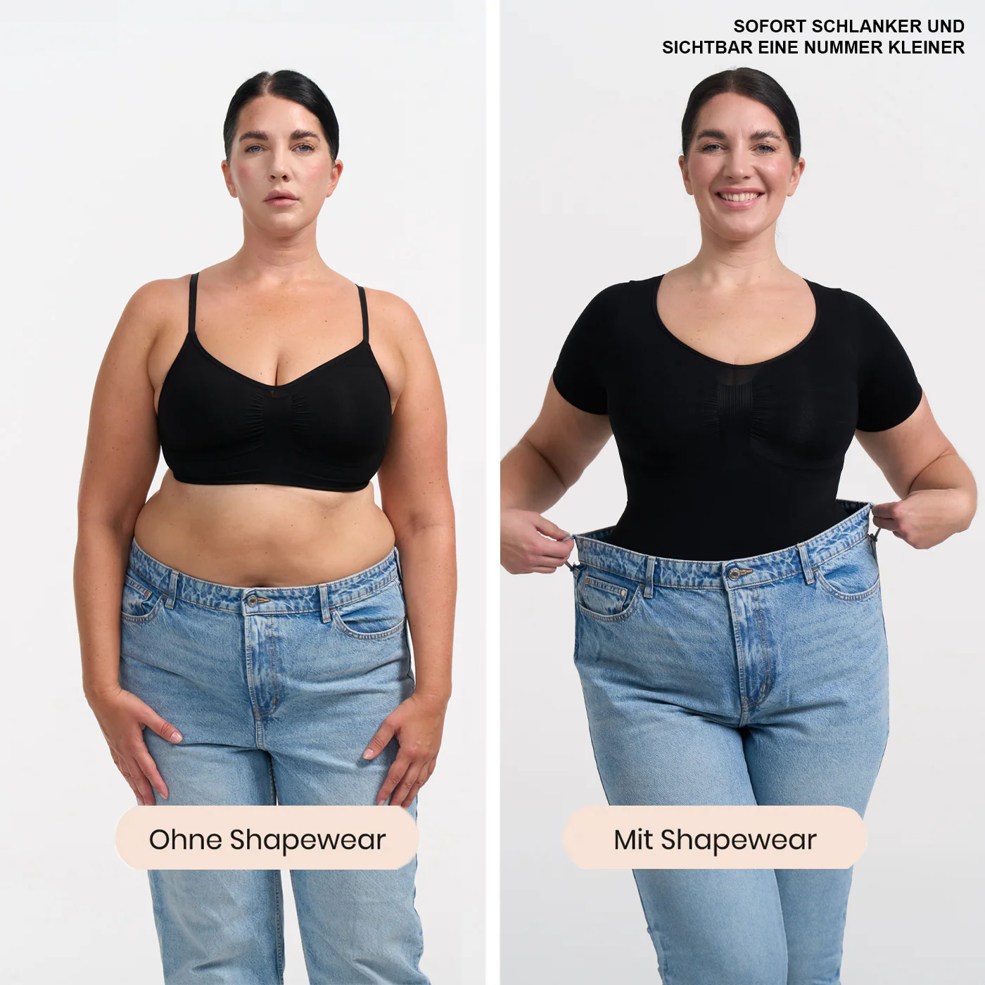 Bodysuit Sculpting Shapewear T-Shirt mit Slip - Image 3