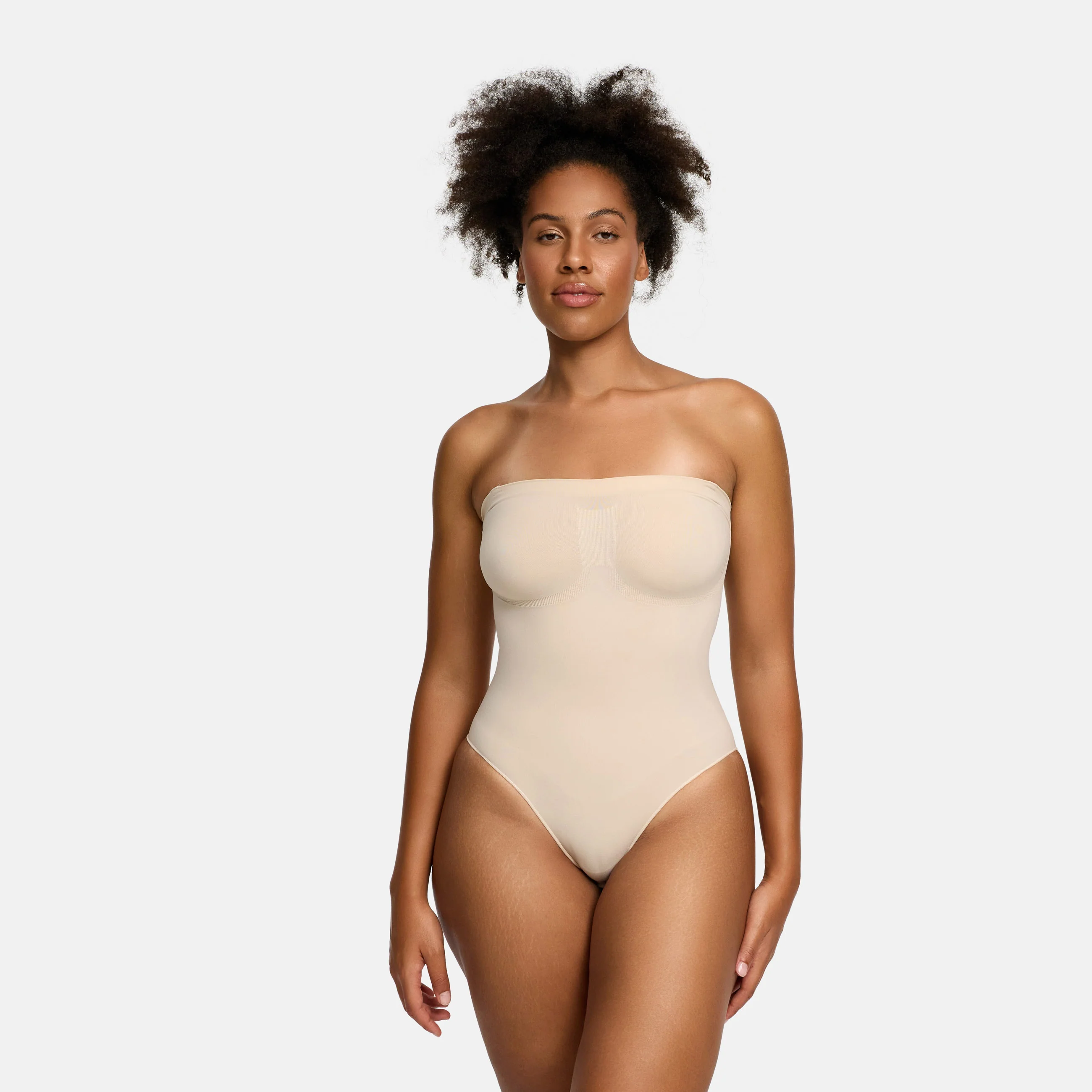 Trägerloser Bodysuit Sculpting Shapewear mit Slip - Image 13