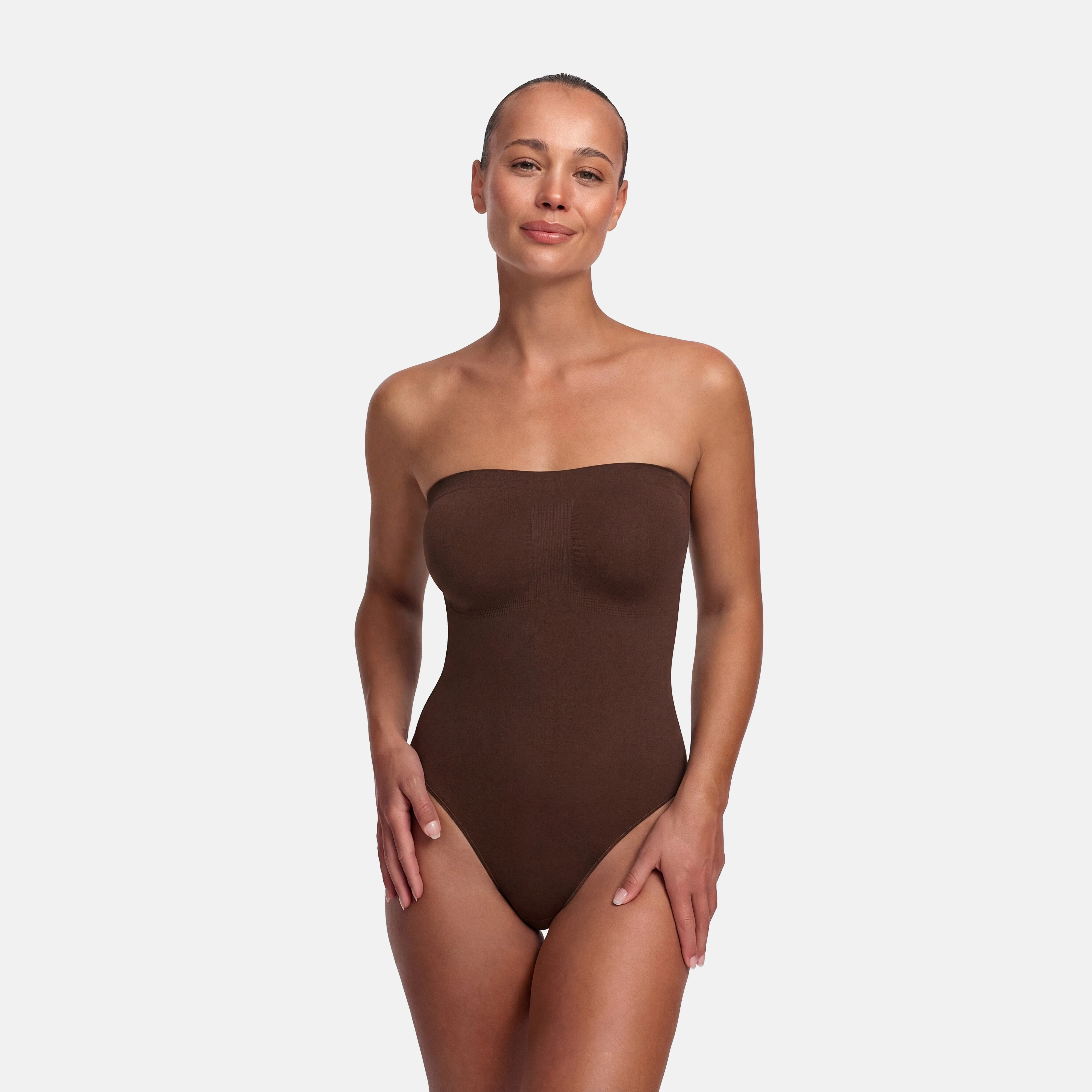 Trägerloser Bodysuit Sculpting Shapewear mit Slip - Image 9