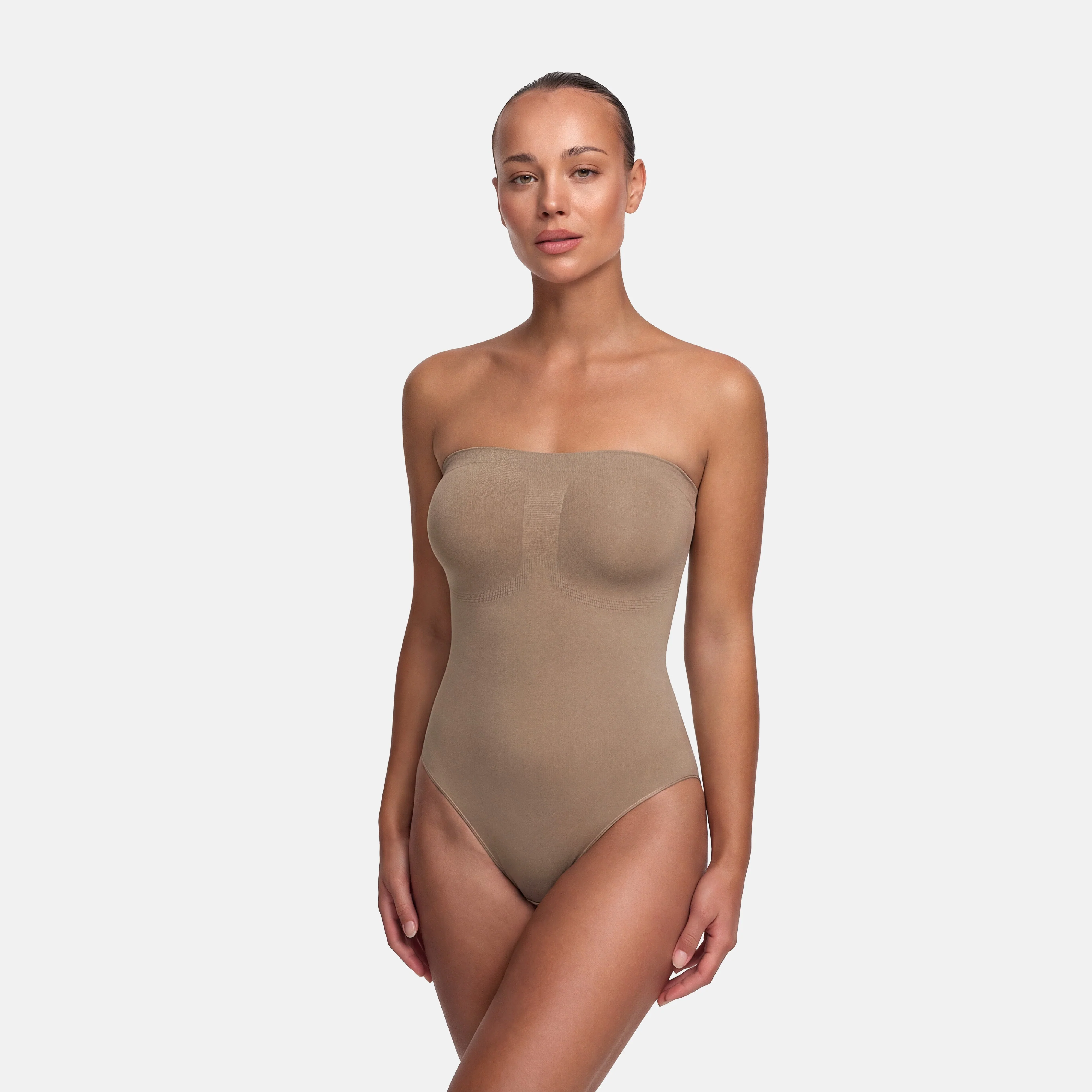 Trägerloser Bodysuit Sculpting Shapewear mit String - Image 7