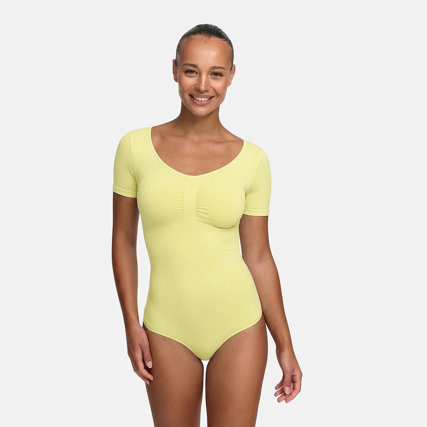 T-Shirt Bodysuit Sculpting Shapewear mit Slip - Image 21